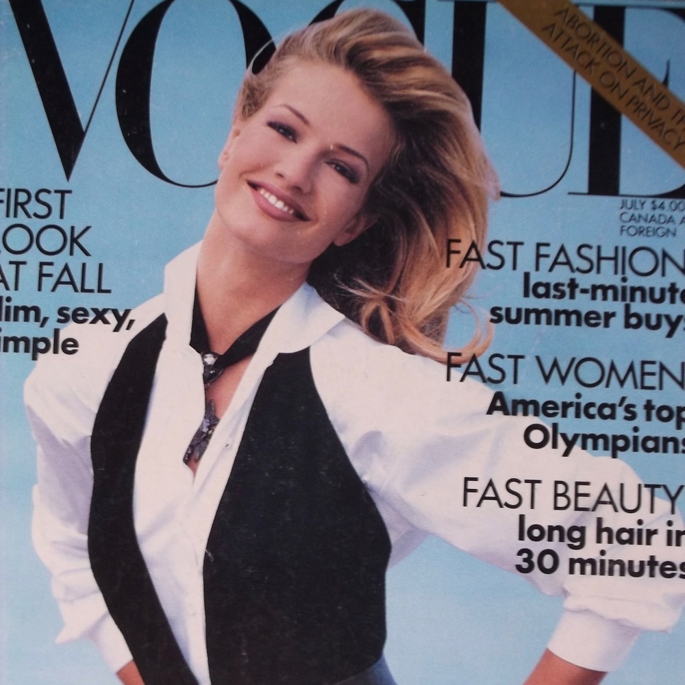 Vogue Magazine July 1992 Karen Mulder Cover